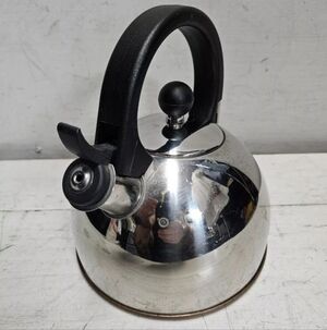 Copco 0712 Copper Bottom Vintage Stainless Steel Tea Kettle Teapot Kitchen Cook
